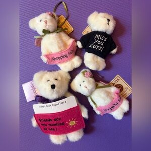 Boyds Bears Mini lot of 4 NEW with tags